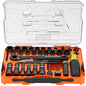 Klein Tools KNECT Gennemstikstopnøglesæt med Skralde 65500KNECT