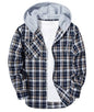 ZITY Herre Skjorte Flannel Hoodie Casual Langærmet