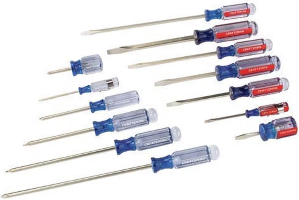 CRAFTSMAN Skruetrækkersæt Lige Kærv & Phillips 14 Dele CMHT65045