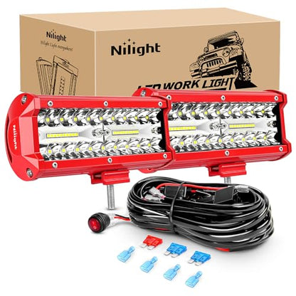 Nilight LED Arbejdslygter 16.5 cm 2 Stk. 120W ZH303
