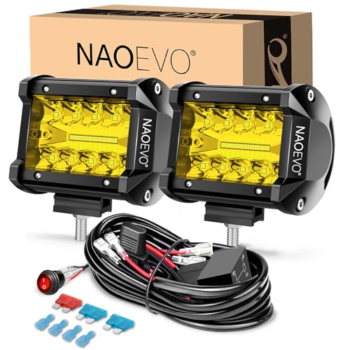NAOEVO LED Pods Arbejdslygter 10.2 cm 2 Stk.