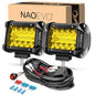 NAOEVO LED Pods Arbejdslygter 10.2 cm 2 Stk.