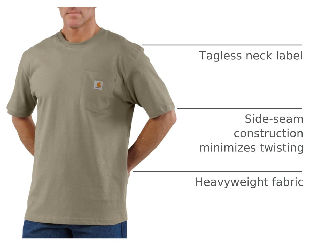 Carhartt Herre T-Shirt Iconic Lomme Kortærmet K87