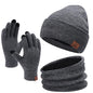 FZ FANTASTIC ZONE Unisex Vinterhue Tørklæde Handsker