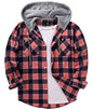 ZITY Herre Skjorte Flannel Hoodie Casual Langærmet