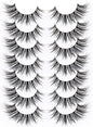 Kiromiro Wispy Faux Mink Kunstige Øjenvipper til Kvinder 20mm