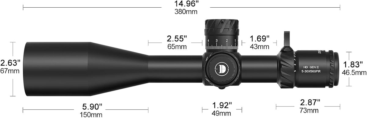 DISCOVERYOPT Kikkertsigte HD 5-30x56 GEN2 PRS FFP 34mm