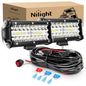 Nilight LED Arbejdslygter 16.5 cm 2 Stk. 120W ZH303