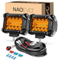 NAOEVO LED Pods Arbejdslygter 10.2 cm 2 Stk.