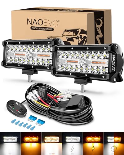 NAOEVO LED Light Bar 17.8 cm 2 Stk. 240W