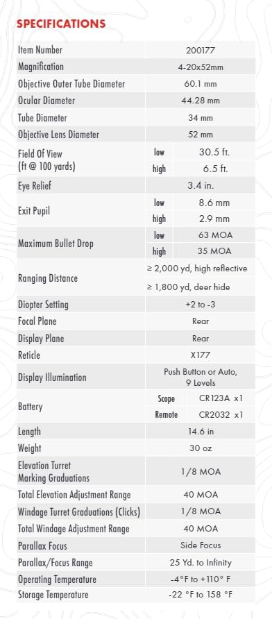 Burris Riffelsigte Eliminator 6 4-20x52mm X177 200177
