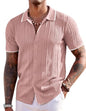COOFANDY Herre Poloshirt Strikket Kortærmet Ztj009254