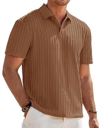 Herre Poloshirt Kortærmet Tekstureret Casual