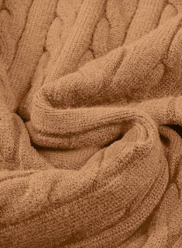 JMIERR Herre Striktrøje Kabelstrik Langærmet Pullover