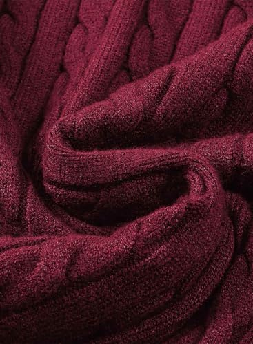 JMIERR Herre Striktrøje Kabelstrik Langærmet Pullover