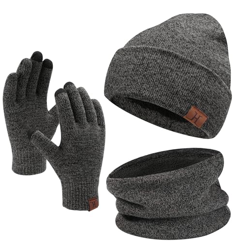 FZ FANTASTIC ZONE Unisex Vinterhue Tørklæde Handsker