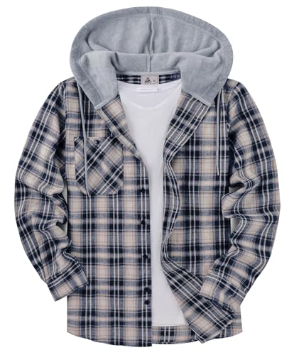 ZITY Herre Skjorte Flannel Hoodie Casual Langærmet