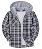ZITY Herre Skjorte Flannel Hoodie Casual Langærmet