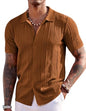 COOFANDY Herre Poloshirt Strikket Kortærmet Ztj009254