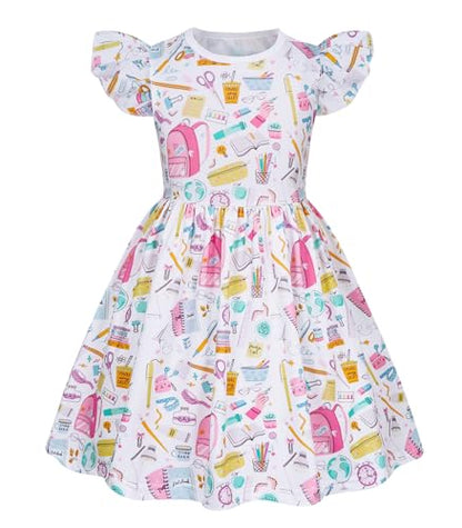 WonderBabe Piger Kjole A-Line Midi Casual