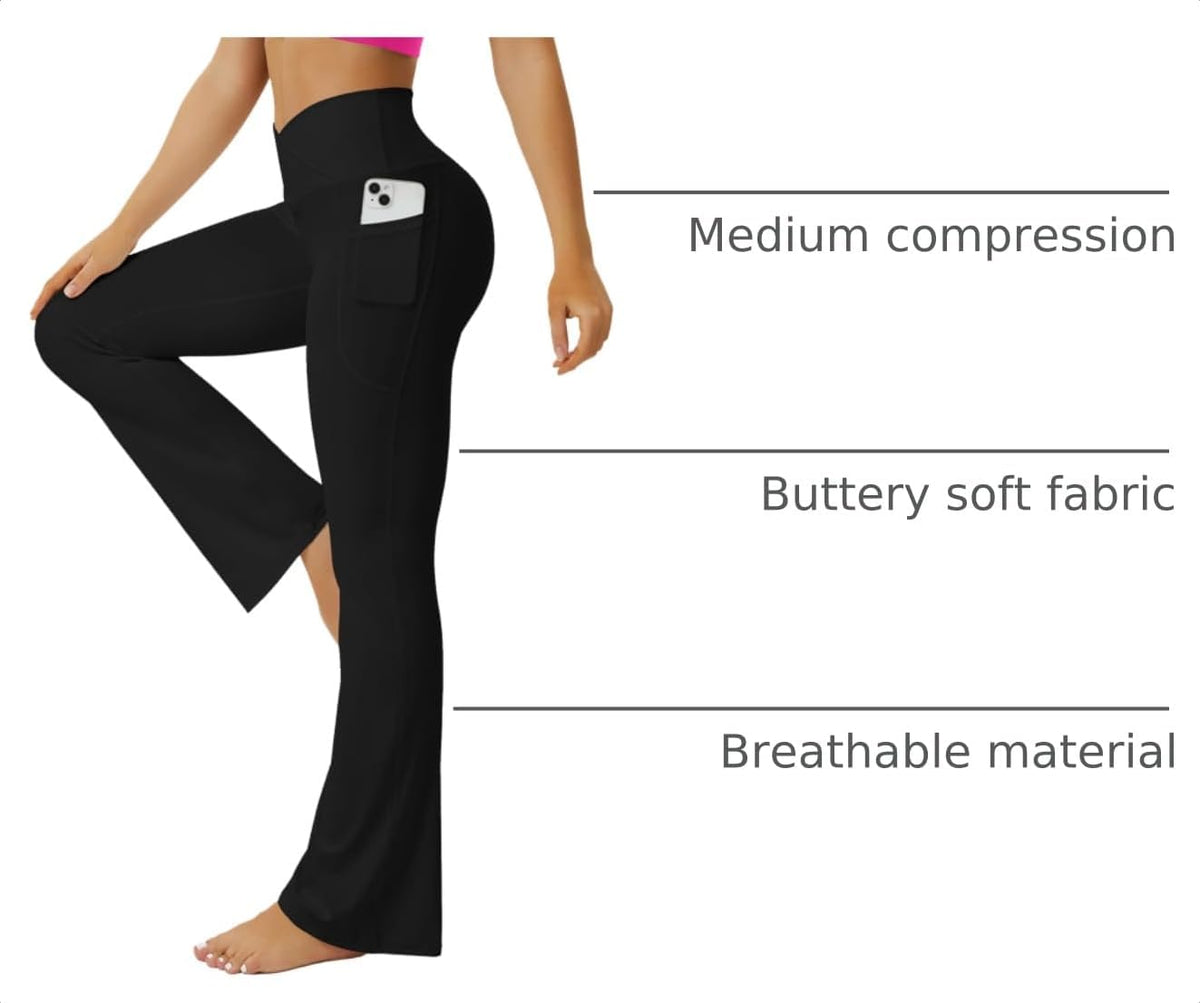 FOHOFO Flare Yogaleggings til Kvinder Xyyfo240122