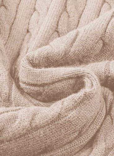 JMIERR Herre Striktrøje Kabelstrik Langærmet Pullover