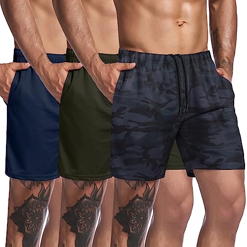COOFANDY Herre Træningsshorts Mesh Athletic Letvægt