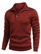 COOFANDY Herre Striktrøje Fleece Pullover Langærmet