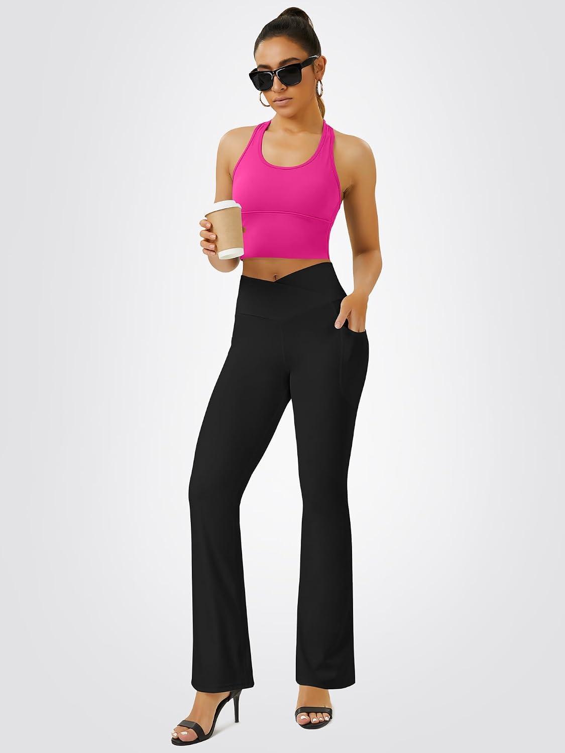 FOHOFO Flare Yogaleggings til Kvinder Xyyfo240122
