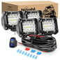Nilight Marine LED Light Pods 10 cm 2 Stk. 18060CW