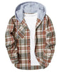 ZITY Herre Skjorte Flannel Hoodie Casual Langærmet