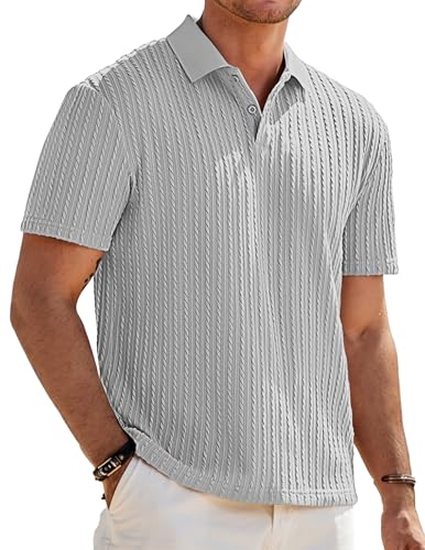 Herre Poloshirt Kortærmet Tekstureret Casual
