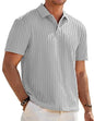 Herre Poloshirt Kortærmet Tekstureret Casual