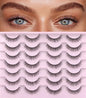 Kiromiro Wispy Faux Mink Kunstige Øjenvipper til Kvinder 14mm 14 Par