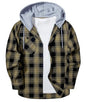 ZITY Herre Skjorte Flannel Hoodie Casual Langærmet