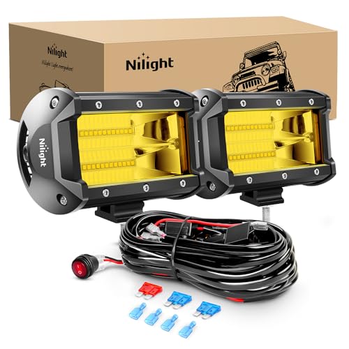 Nilight LED Arbejdslygter 12.7 cm 2 Stk. 72W 18030C-A