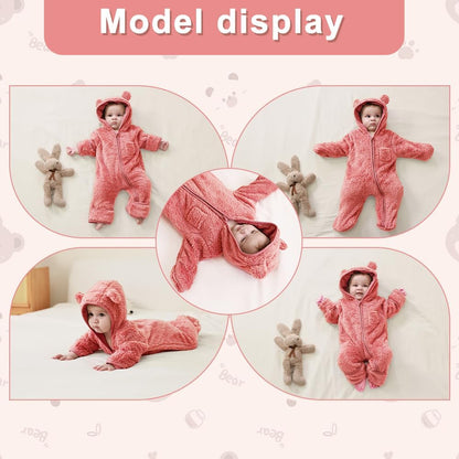 Unisex Baby Flyverdragt Vinter Fleece F1727