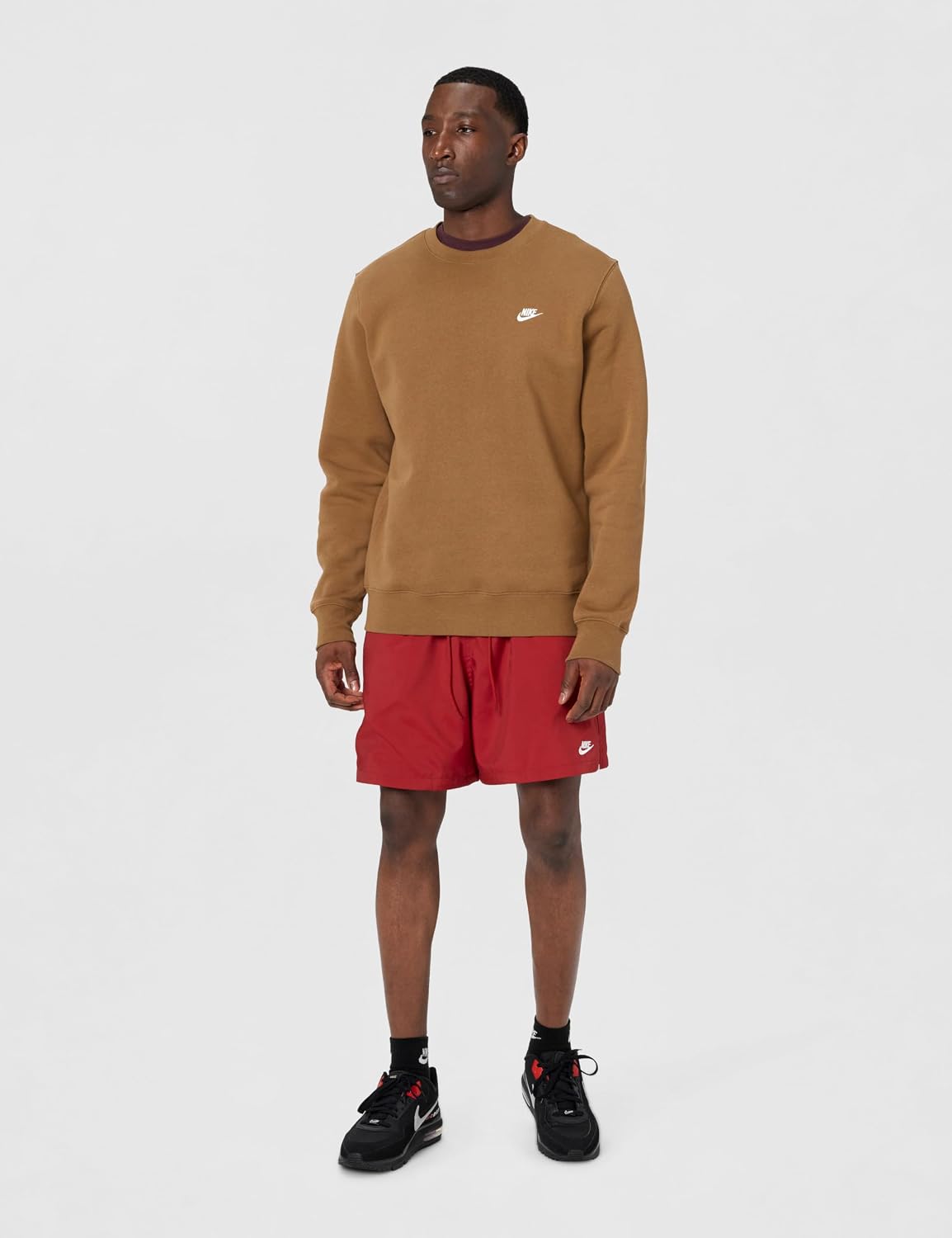 Nike Herre Sweatshirt Club Fleece Crew