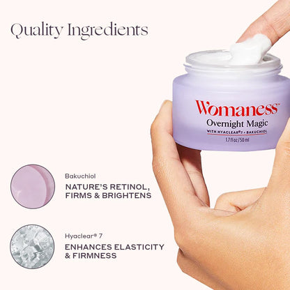 Womaness Overnight Magic Night & Day Face Cream til Kvinder 50ml