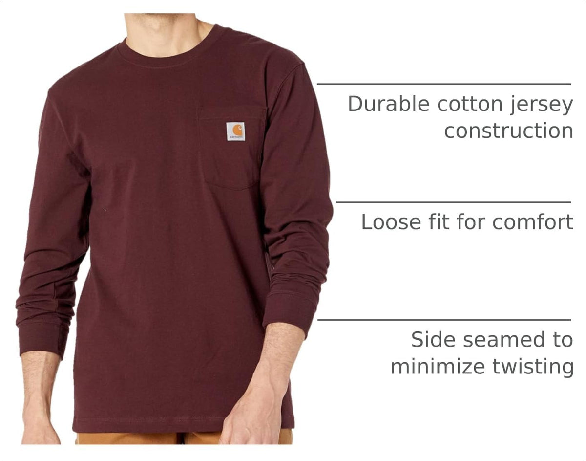 Carhartt Herre T-shirt Dearborn Loose Langærmet K126