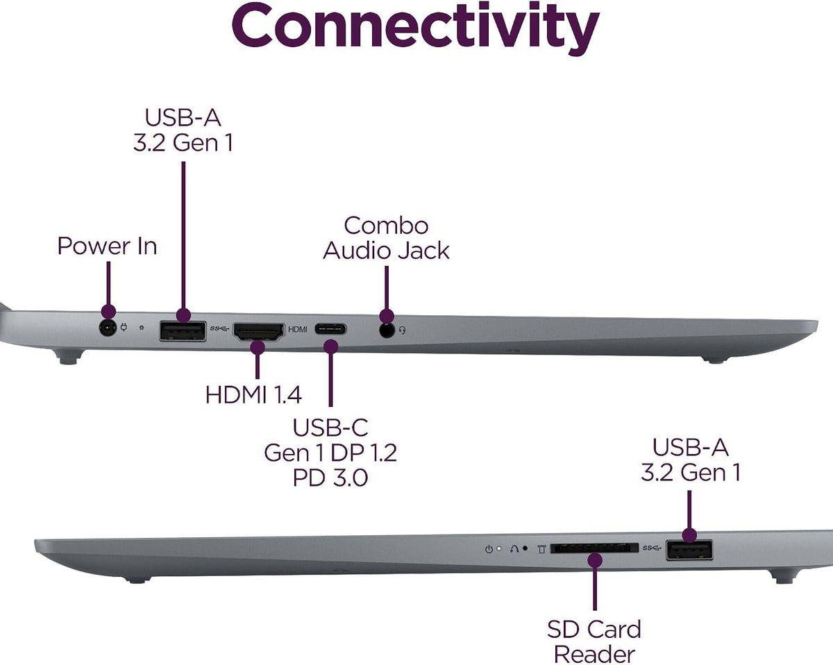 Lenovo IdeaPad Slim 3 15.6" Bærbar Computer Intel Core 3 N355