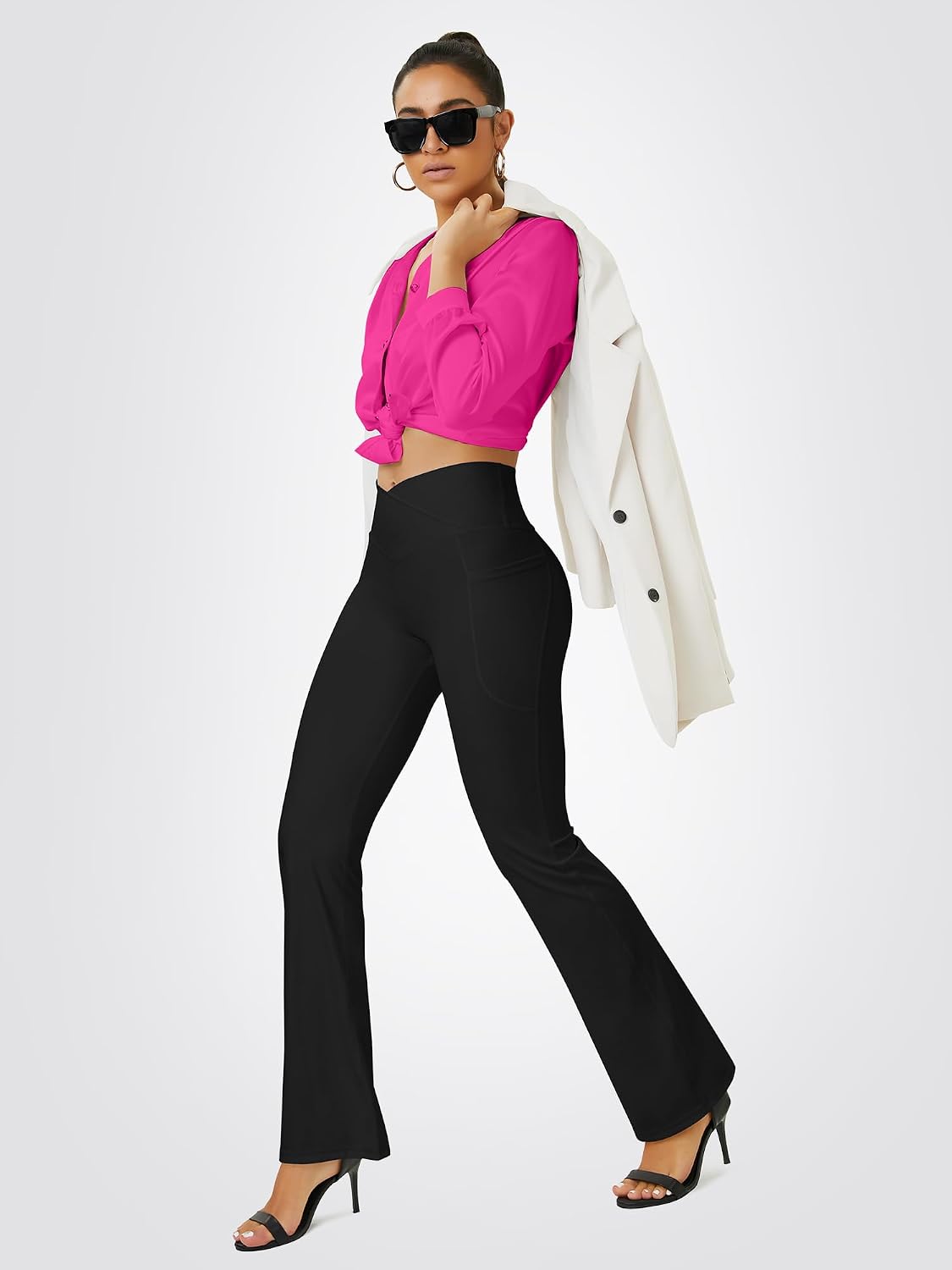 FOHOFO Flare Yogaleggings til Kvinder Xyyfo240122