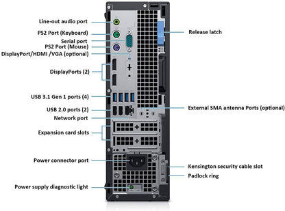 Dell OptiPlex 7070 SFF PC Intel Core i7-9700