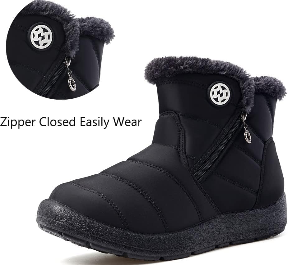 Eagsouni Dame Vinterstøvler Vandafvisende Varm YWJ-XZ1846BK40-XXX
