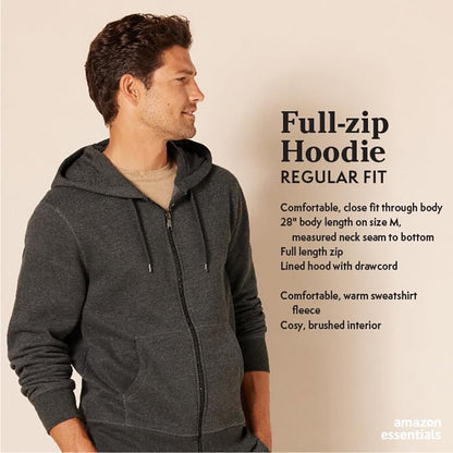 Amazon Essentials Herre Hættetrøje Fleece Lynlås F17AE50002