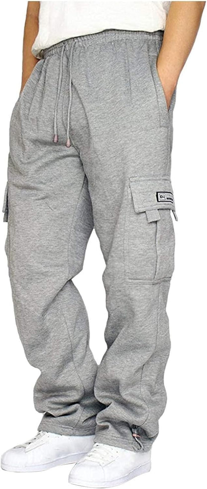Herre Joggingbukser Cargo Fleece Løstsiddende