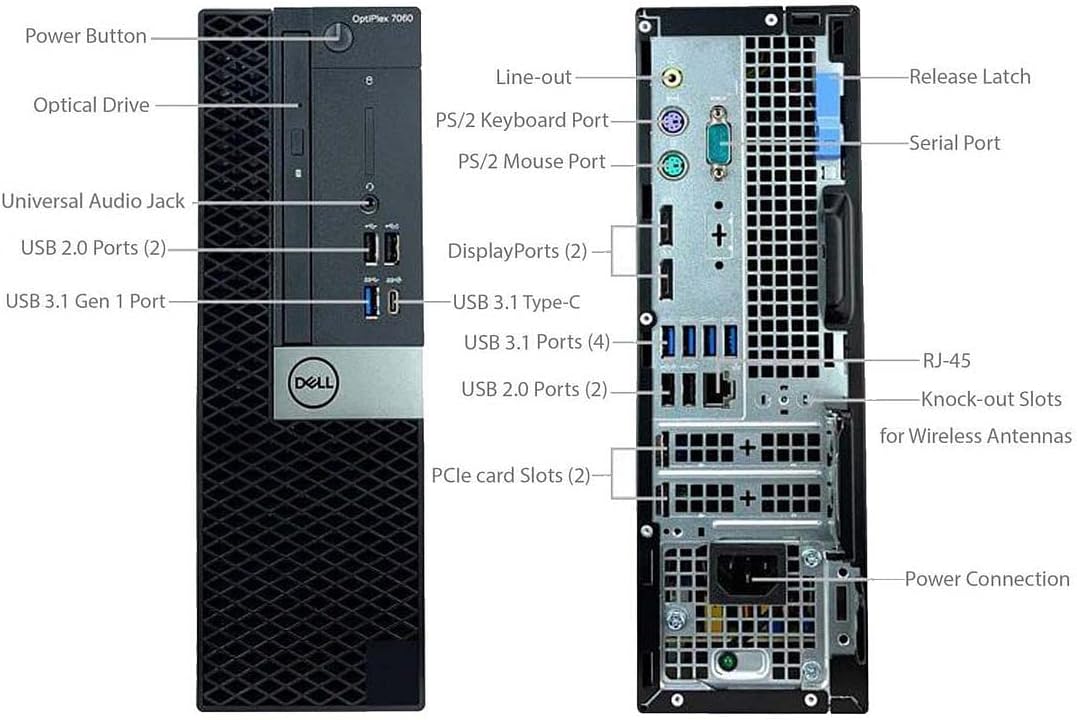 Dell Optiplex 7060 SFF Stationær PC Intel Core i7-8700