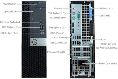 Dell Optiplex 7060 SFF Stationær PC Intel Core i7-8700