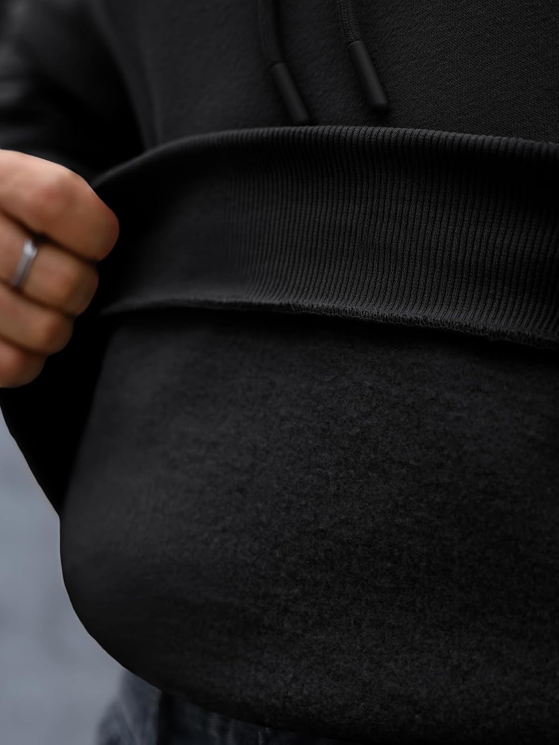 EF1466 Oversized Fleece Hættetrøje til Mænd
