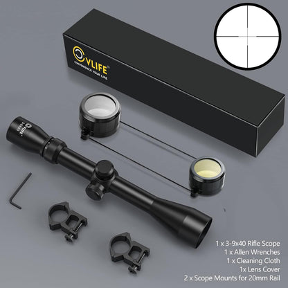 CVLIFE Kikkertsigte 3-9x40mm RR-40-RE-FL